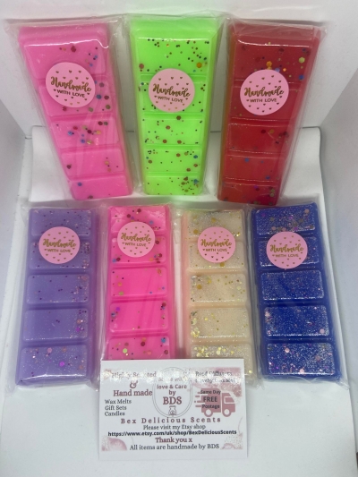 Sparkly Wax Melt Snap Bars 50g